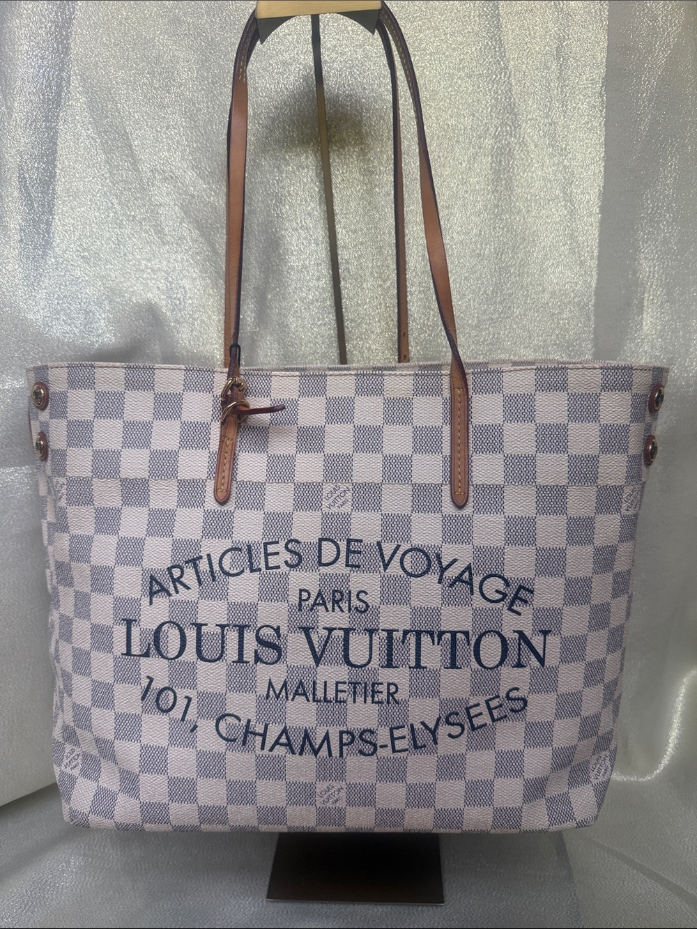 Louis Vuitton Damier Azur Cabas Adventure MM tote bag Articles De Voyage